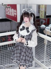 画像5: 【送料無料】QS190 グレーチェックリボンカチューシャ《予約受付》【計5000円以上】 (5)