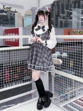 画像7: 【送料無料】QS190 グレーチェックリボンカチューシャ《予約受付》【計5000円以上】 (7)