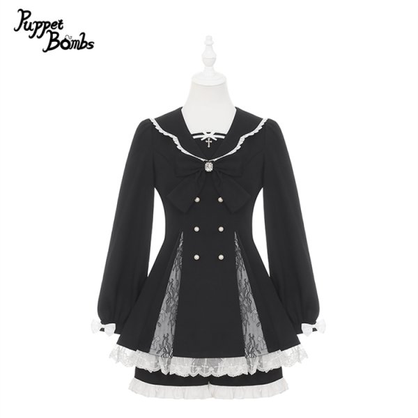 Puppet Bombs】Q472 リボンボックスプリーツセットアップ - To Alice