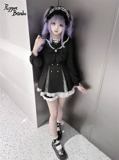 画像4: 【Puppet Bombs】Q472 リボンボックスプリーツセットアップ (4)