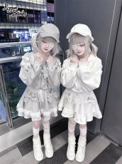 画像5: 【Puppet Bombs 】Q478 リボンデコレーションレースアップパーカー (5)