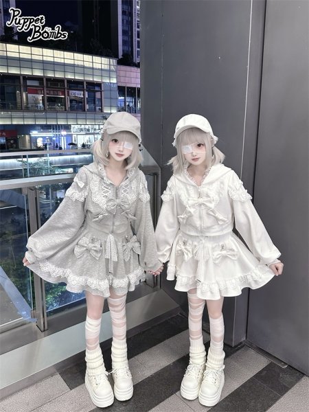 Last one】【PuppetBombs】Q478 リボンデコレーションレースアップ