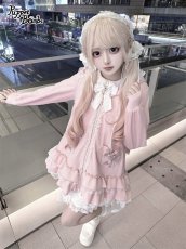 画像3: 【Puppet Bombs】Q484 たっぷりフリルのうさ耳レースアップパーカー (3)