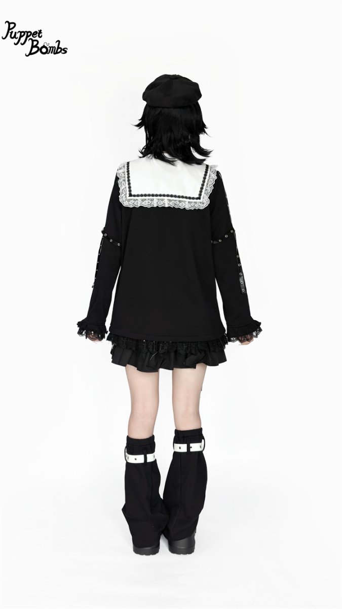 画像10: 【Puppet Bombs】QS199  クロスベルトレッグウォーマー (10)