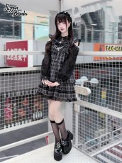 画像9: 【送料無料】Q489 リボンオープンショルダーチェックワンピース《予約受付》 (9)