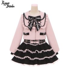 画像2: 【Puppet Bombs】Q49 ぷっくりお袖のショートコート【30％OFF】  (2)