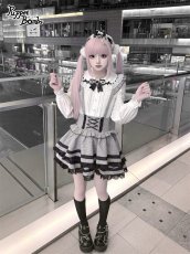 画像5: 【PuppetBombs】QS208 パールチェーン付きリボンカチューシャ (5)