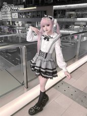 画像7: 【PuppetBombs】QS208 パールチェーン付きリボンカチューシャ (7)