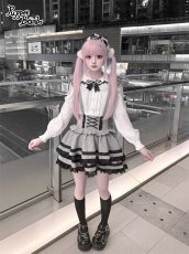 画像9: 【PuppetBombs】QS208 パールチェーン付きリボンカチューシャ (9)