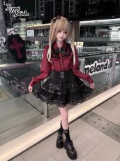 画像3: 【Puppet Bombs】Q497 ロックリボンティアードスカート (3)