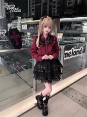 画像7: 【Puppet Bombs】Q497 ロックリボンティアードスカート (7)