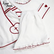 画像4: 【Puppet Bombs】QS218 クロスデザインレッグウォーマー (4)