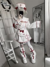 画像11: 【Puppet Bombs】QS215 クロス刺繡ナースキャップ (11)