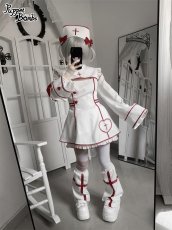 画像13: 【Puppet Bombs】QS215 クロス刺繡ナースキャップ (13)