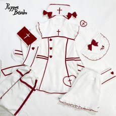 画像3: 【Puppet Bombs】QS215 クロス刺繡ナースキャップ (3)