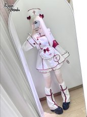 画像15: 【Puppet Bombs】QS215 クロス刺繡ナースキャップ (15)