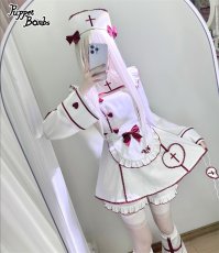 画像14: 【Puppet Bombs】QS215 クロス刺繡ナースキャップ (14)