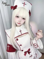 画像5: 【Puppet Bombs】QS215 クロス刺繡ナースキャップ (5)