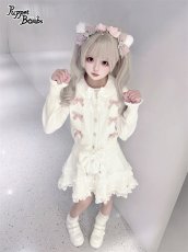 画像4: 【送料無料】Q500 ビジューボタンお嬢様カーディガン《予約受付》 (4)