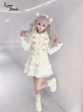 画像9: 【送料無料】Q500 ビジューボタンお嬢様カーディガン《予約受付》 (9)