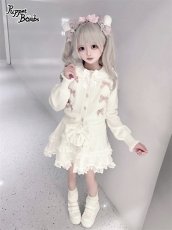 画像3: 【送料無料】Q500 ビジューボタンお嬢様カーディガン《予約受付》 (3)