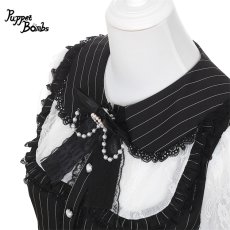 画像3: 【PuppetBombs】Q501 ピンストライプレイヤード風セットアップ (3)