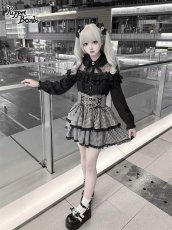 画像4: 【送料無料】Q504 デコルテレースブラウス《予約受付》 (4)