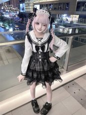 画像7: 【送料無料】Q506チェックティアードサス付きスカート《予約受付》 (7)