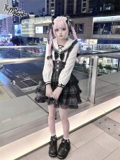 画像8: 【送料無料】Q506チェックティアードサス付きスカート《予約受付》 (8)