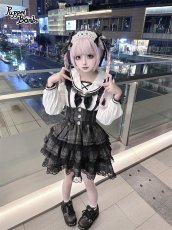 画像9: 【送料無料】Q506チェックティアードサス付きスカート《予約受付》 (9)