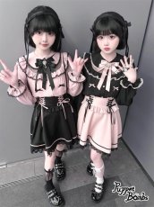 画像11: 【Puppet Bombs】QS8 ガーターベルト風リボンハイソックス (11)