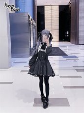 画像10: 【Puppet Bombs】Q510 変型襟ストライプワンピース (10)