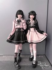 画像13: 【Puppet Bombs】QS8 ガーターベルト風リボンハイソックス (13)