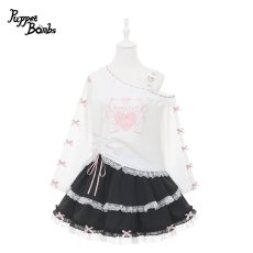 画像3: 【PuppetBombs】Q513 ミニリボンフリルスカパン (3)