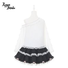 画像4: 【PuppetBombs】Q513 ミニリボンフリルスカパン (4)