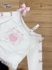 画像3: 【送料無料】Q512 エンジェルベアワンショルダートップス《予約受付》 (3)