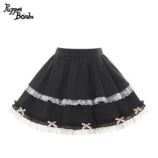 画像1: 【PuppetBombs】Q513 ミニリボンフリルスカパン (1)