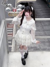 画像5: 【送料無料】Q517 ハートビジュー付レースティアードスカパン《予約受付》 (5)