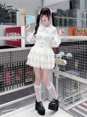 画像6: 【送料無料】Q517 ハートビジュー付レースティアードスカパン《予約受付》 (6)