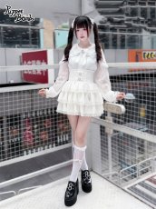 画像7: 【送料無料】Q517 ハートビジュー付レースティアードスカパン《予約受付》 (7)