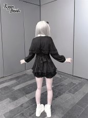 画像10: 【送料無料】Q518ケープデザイン風ピンストライプセットアップ《予約受付》 (10)