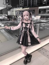 画像7: 【送料無料】Q520 ベルトデザインレイヤードワンピース《予約受付》 (7)