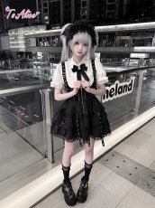 画像5: 【送料無料】QS228 クロスチャーム付レースフリルヘッドドレス《予約受付》【計5000円以上】 (5)