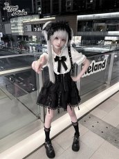 画像8: 【PuppetBombs】Q521フロントジップ×サイドレースアップジャンパースカート (8)