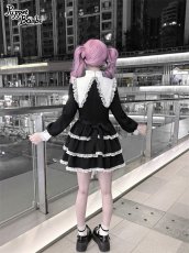 画像9: 【送料無料】Q527クロス変形襟ティアードワンピース《予約受付》 (9)