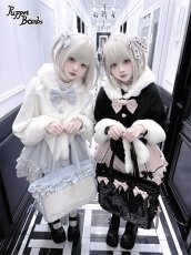 画像10: 【送料無料】Q495 ハートポケット×ファーポンチョ風コート《予約受付》 (10)