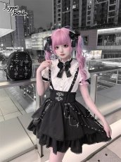 画像6: 【送料無料】Q537 V字切り替えフリルブラウス《予約受付》 (6)