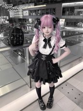 画像10: 【送料無料】Q537 V字切り替えフリルブラウス《予約受付》 (10)