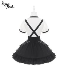 画像4: 【送料無料】Q537 V字切り替えフリルブラウス《予約受付》 (4)