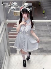 画像11: 【送料無料】Q539 レイヤード風レース袖ワンピース《予約受付》 (11)